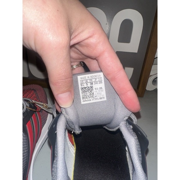 Adidas Big Kids' adidas Ultradream DNA Shoes Size 5.5 Red Heather Gray - Picture 10 of 12